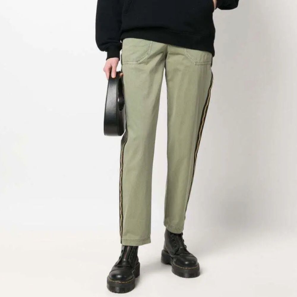 Zadig & Voltaire Pamela Cotton Army Green Pants‎ Size 42 XL